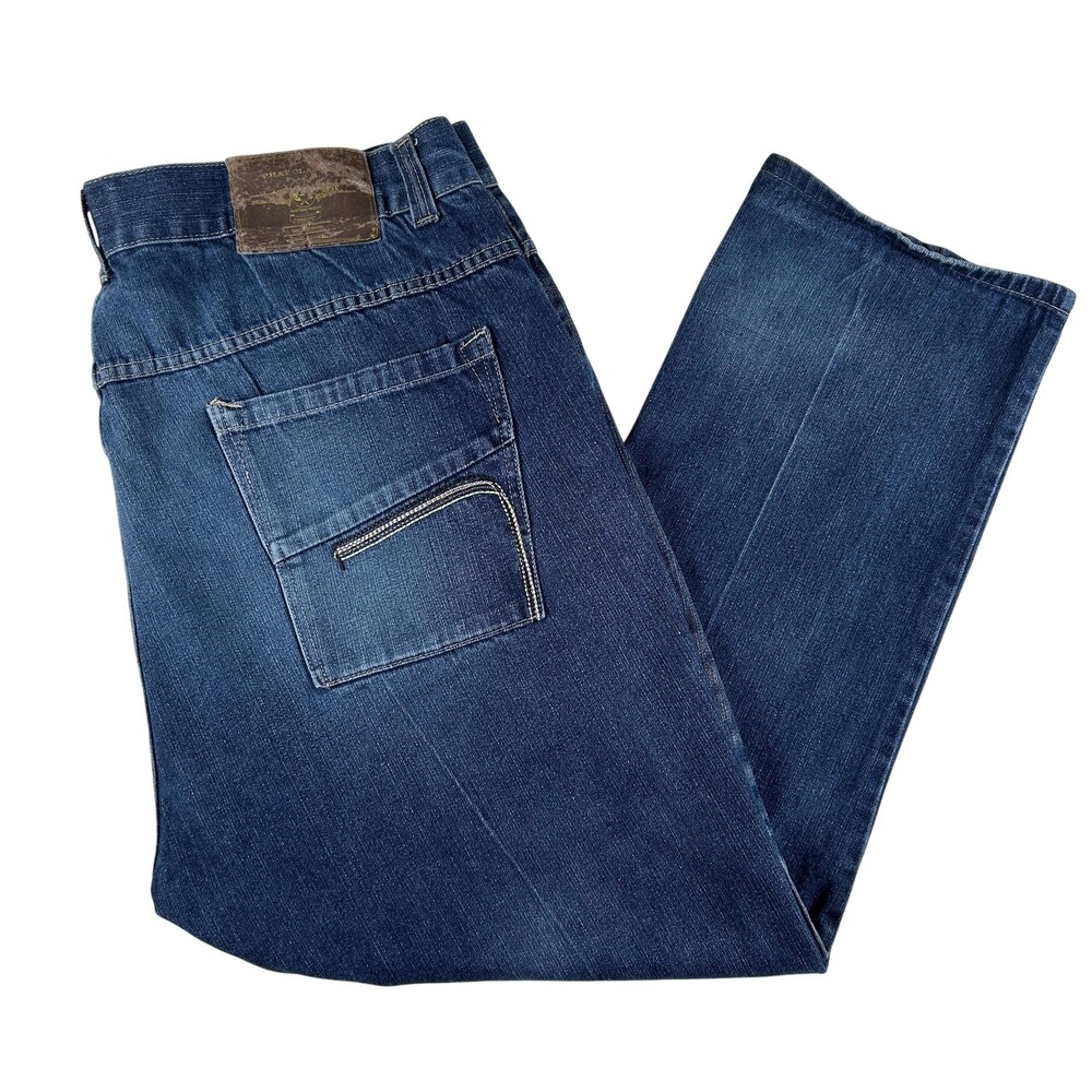Vintage Phat Farm Jeans Mens 46x31 Phat Classics Relaxed Straight Hip Hop Denim